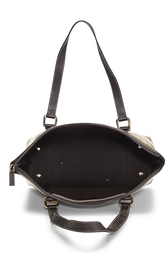 Gucci, Pre-Loved Orignal GG Crystal Canvas D-Ring Abbey Zip Tote, Brown