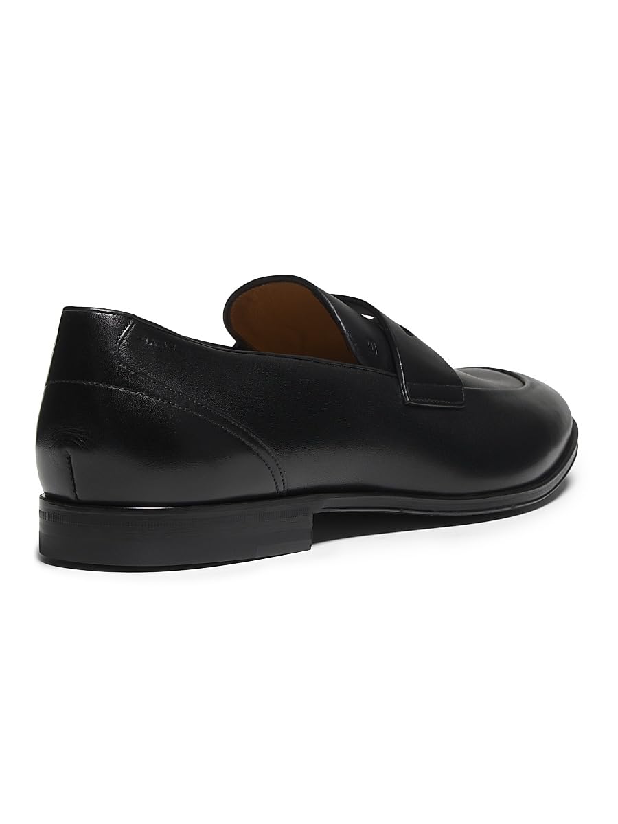 Bally, Windsor Leather Loafers, BLACK, 8 US