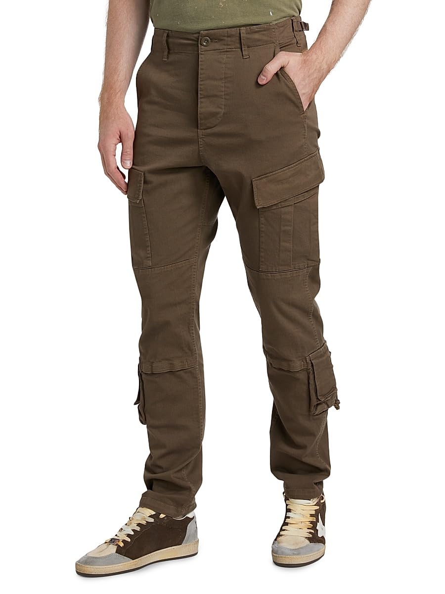 John Elliott, Slim-Fit Tactical Cargo Pants, 1 (Small), Brown