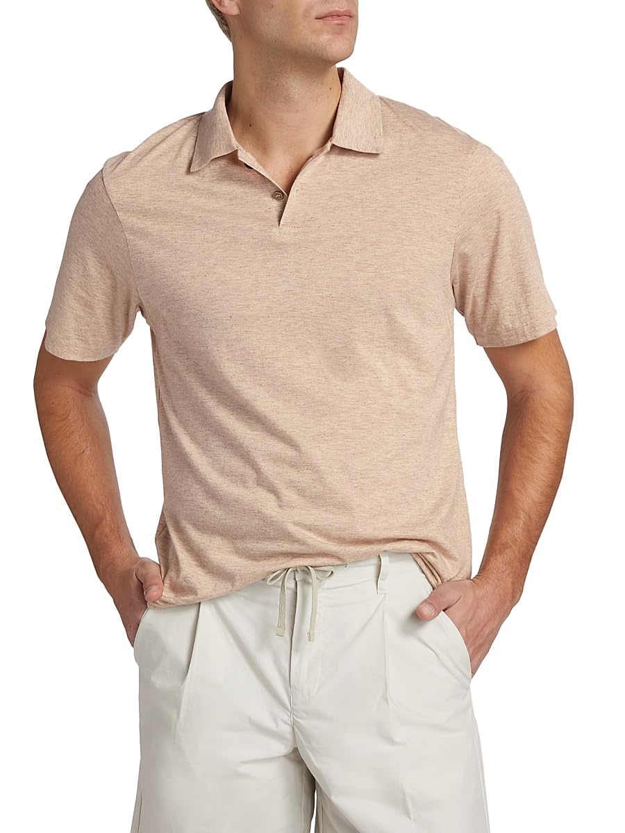 John Elliott, Cotton-Blend Short-Sleeve Polo Shirt, 1 (Small), Tan