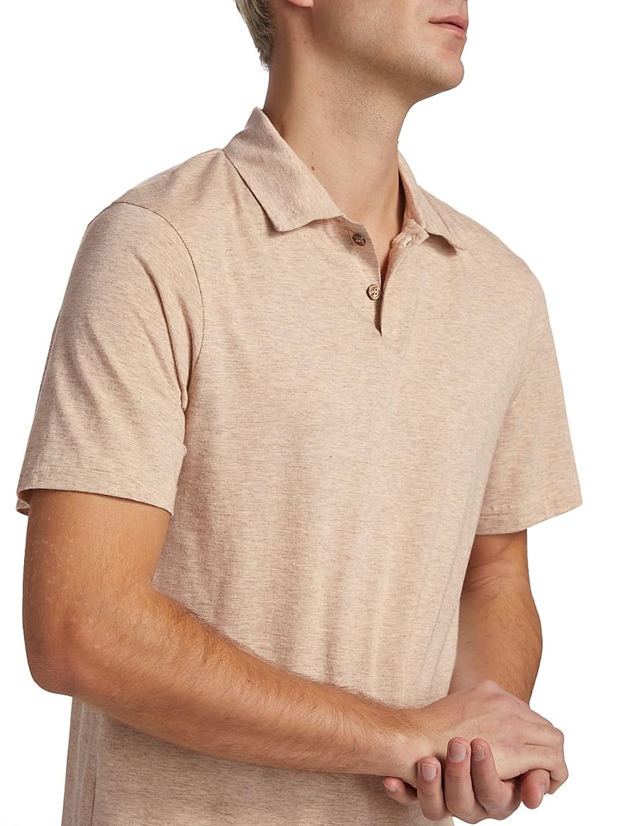 John Elliott, Cotton-Blend Short-Sleeve Polo Shirt, 1 (Small), Tan