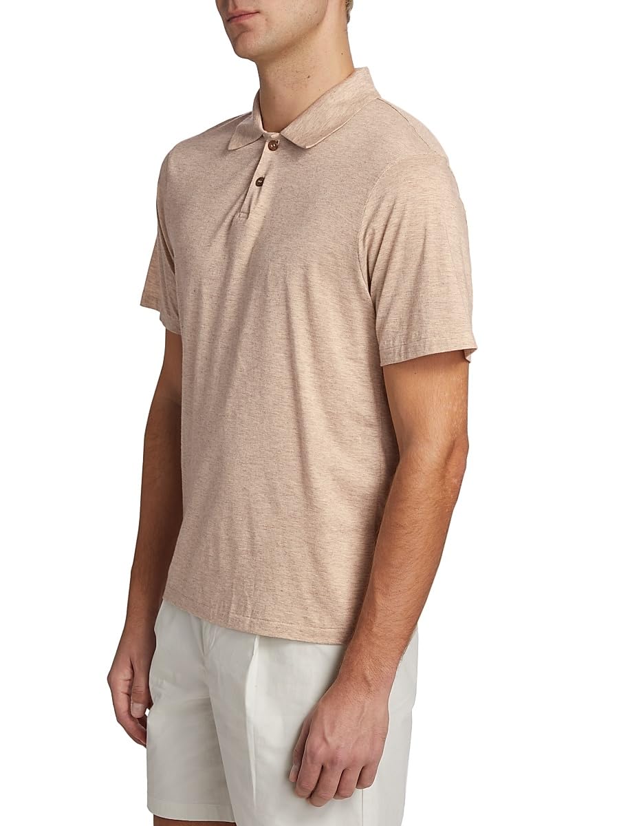 John Elliott, Cotton-Blend Short-Sleeve Polo Shirt, 1 (Small), Tan