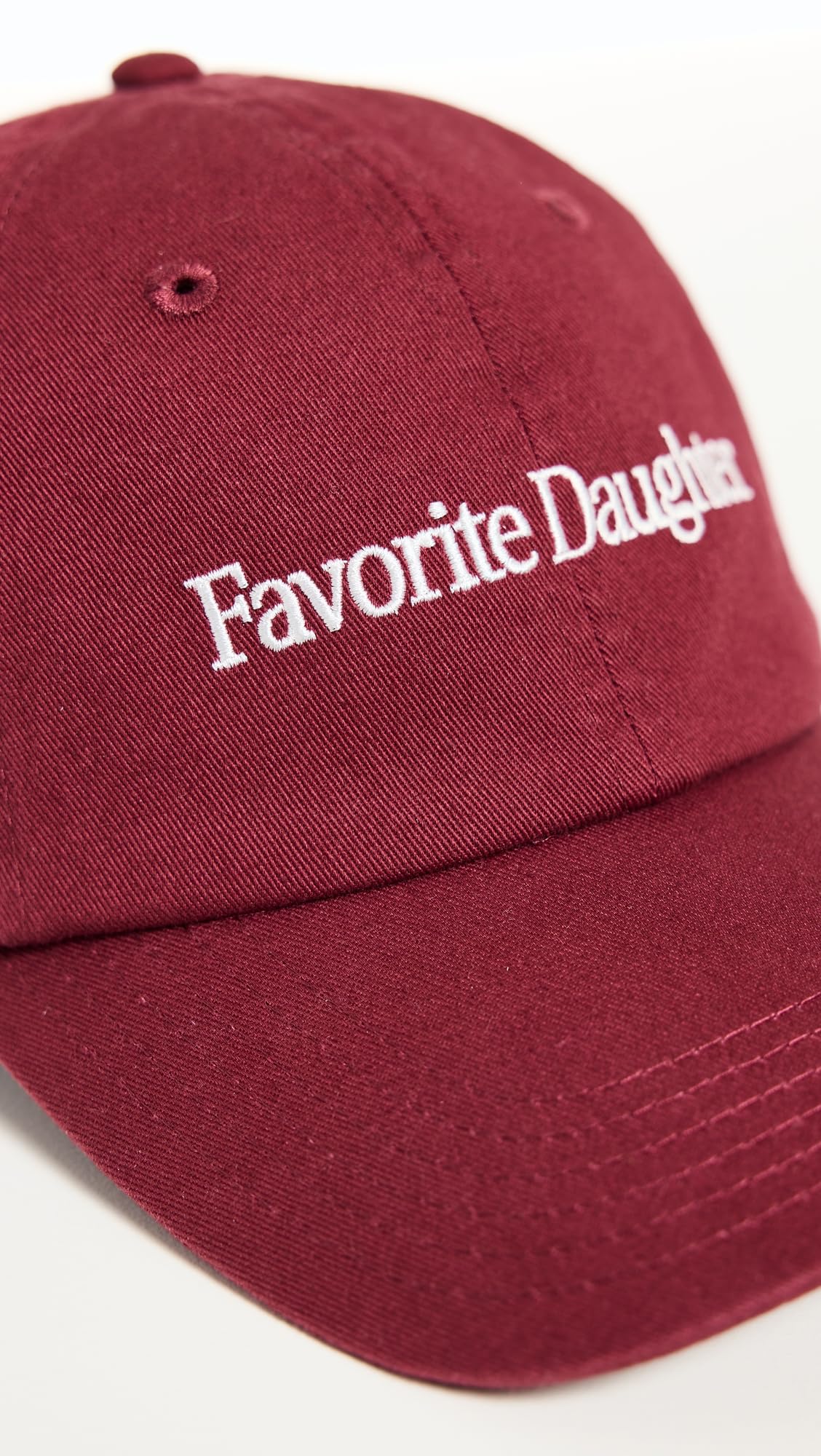 Favorite Daughter Women's Classic Logo Baseball Cap, Sangria Nights/White, One Size