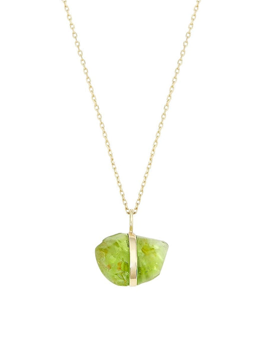 Jia Jia, 14K Yellow Gold & Birthstone Pendant Necklace, August