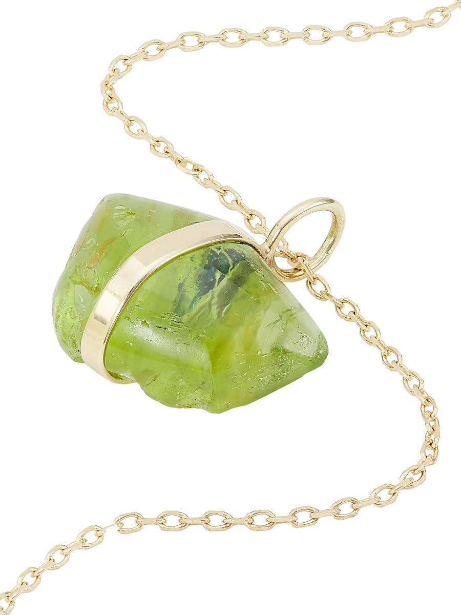 Jia Jia, 14K Yellow Gold & Birthstone Pendant Necklace, August