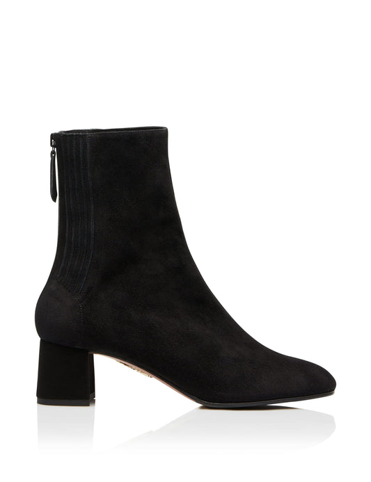 Aquazzura Saint Honore Bootie 50, Black, 6